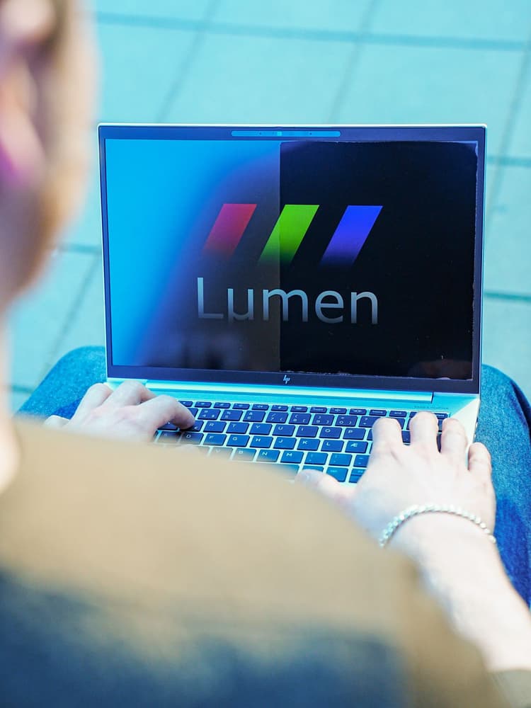 Laptop outside